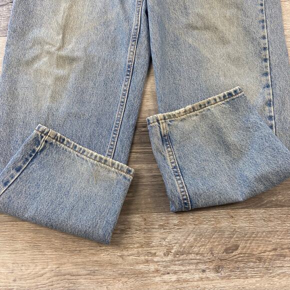 Vintage 90s Levis 550 Faded Blue Red Tab Mens 37x30 Relaxed Fit Denim Jeans - Picture 5 of 13